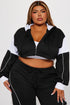 Sofia Color Block Lounge Hoodie - Black/combo