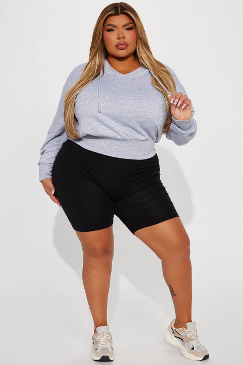 Gianna Lounge Hoodie - Heather Grey