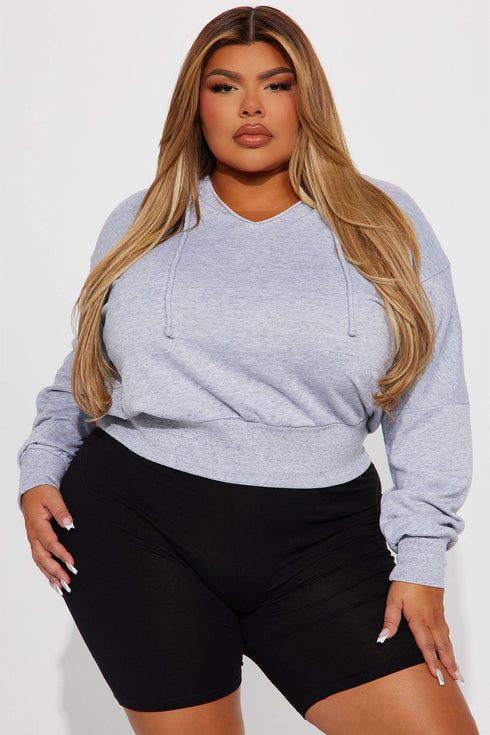 Gianna Lounge Hoodie - Heather Grey