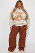 No Bad Days Teddy Bear Hoodie - Taupe