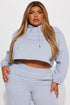 Find Out Fleece Jogger Set - Heather Grey