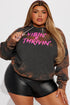 Positive Vibin' Tie Dye Oversized Hoodie - Brown/combo