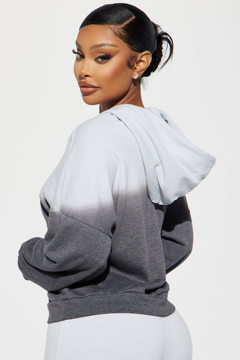 Give It To Me Ombre Lounge Hoodie - Blue/combo