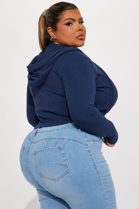 At Your Best Lounge Hoodie - Navy