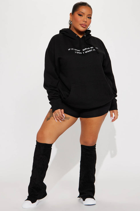 If It Don't Make Money Hoodie - Black
