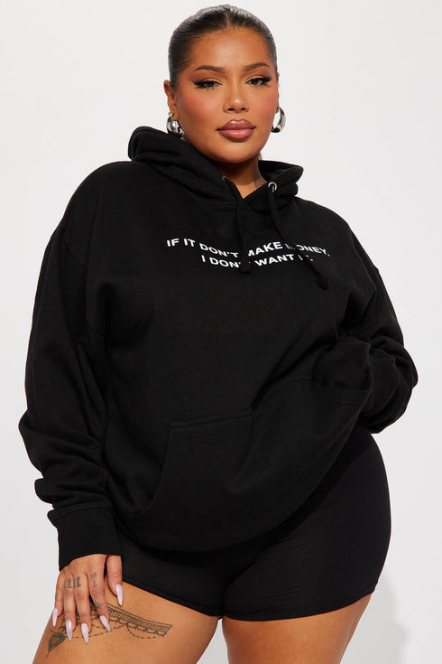If It Don't Make Money Hoodie - Black
