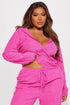 Stay Focused French Terry Jogger Set - Fuchsia