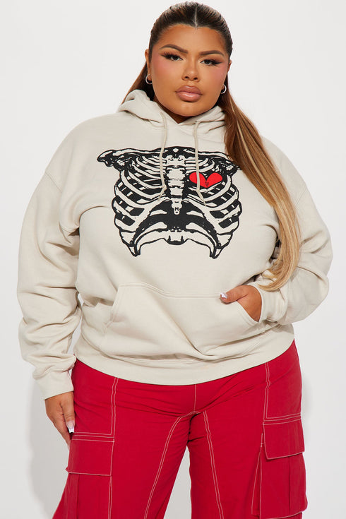 Where It Hurts Hoodie - Taupe