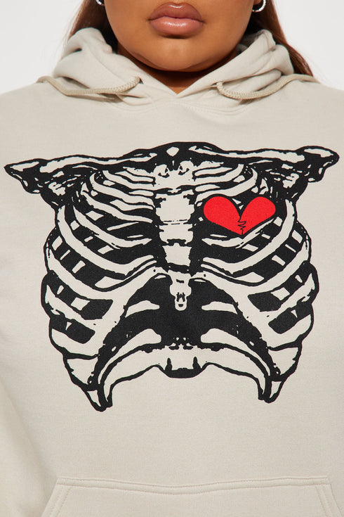 Where It Hurts Hoodie - Taupe