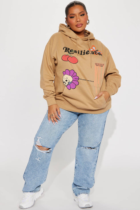 Resilience Graphic Hoodie - Nude