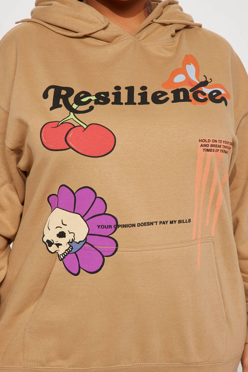 Resilience Graphic Hoodie - Nude