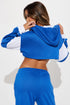Sofia Color Block Lounge Hoodie - Blue/combo