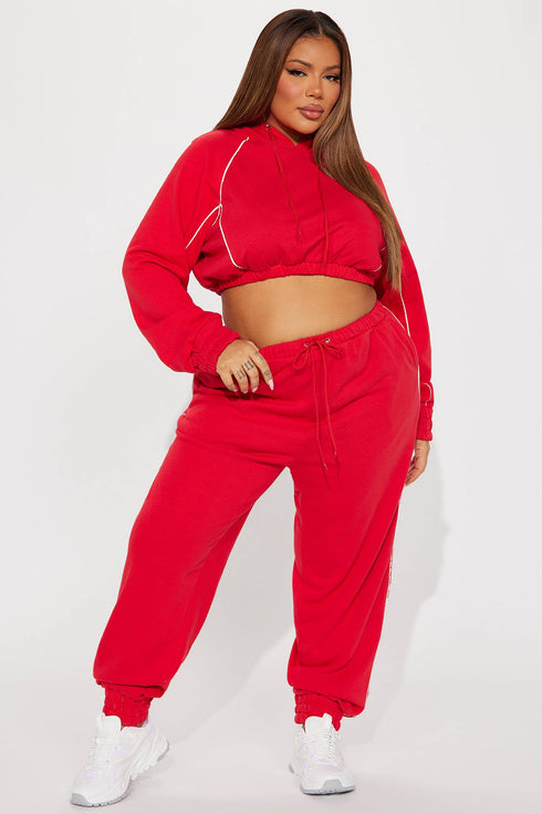 Good Moves Lounge Hoodie - Red