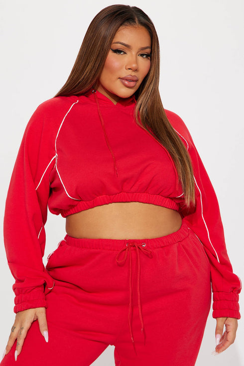 Good Moves Lounge Hoodie - Red