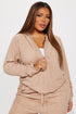 Stay Focused French Terry Jogger Set - Taupe