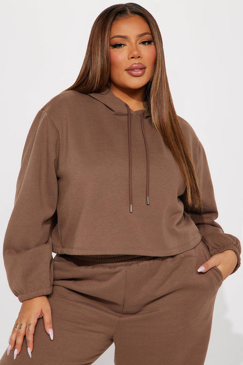 Find Out Fleece Jogger Set - Mocha