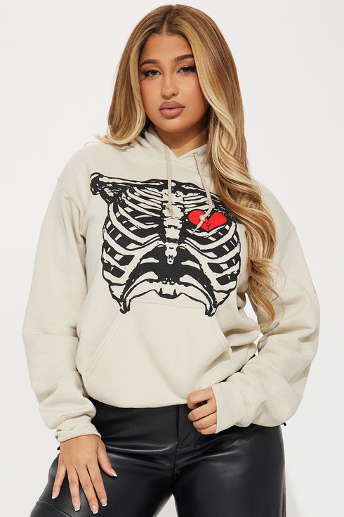 Where It Hurts Hoodie - Taupe