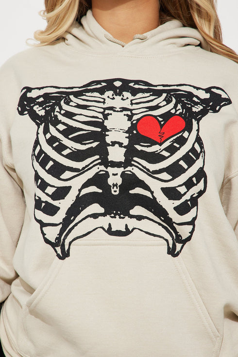 Where It Hurts Hoodie - Taupe
