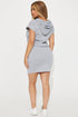 Marissa Hooded Mini Dress - Heather Grey