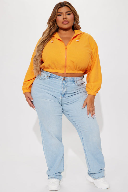 Divine Time Waffle Lounge Hoodie - Orange
