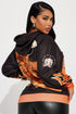 Live Like Betty Graphic Hoodie - Black/Orange