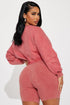 Cecilia Mineral Wash Short Set - Rust