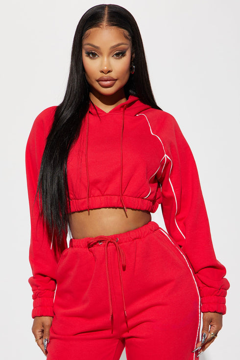 Good Moves Lounge Hoodie - Red