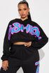 Fashion Statement Jogger Set - Black