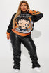 Live Like Betty Graphic Hoodie - Black/Orange