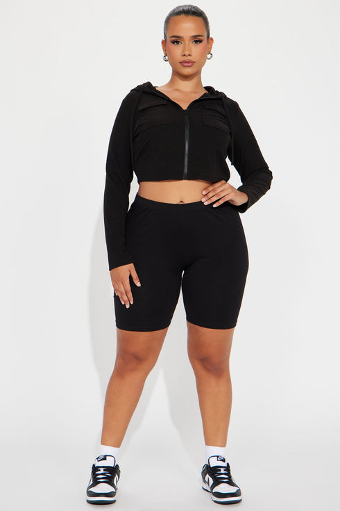 Before Sunrise Lounge Hoodie - Black