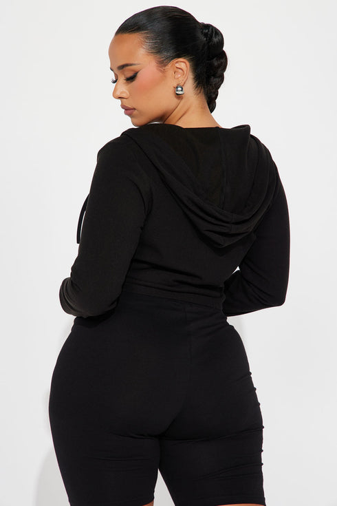 Before Sunrise Lounge Hoodie - Black