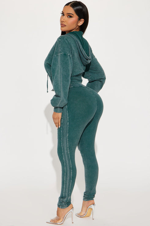 Rory Mineral Wash Legging Set - Hunter