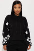 Star Shine Lounge Hoodie - Black