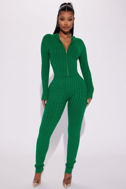 Rylee Sweater Legging Set - Kelly Green