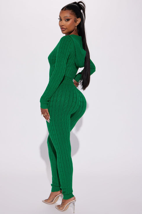 Rylee Sweater Legging Set - Kelly Green