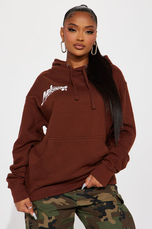 Limitless Graphic Hoodie - Brown