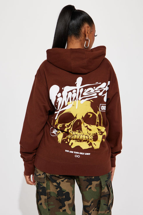 Limitless Graphic Hoodie - Brown