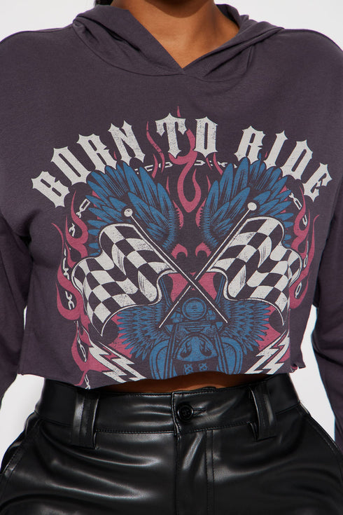 Pedal To The Medal Graphic Tee - Charcoal