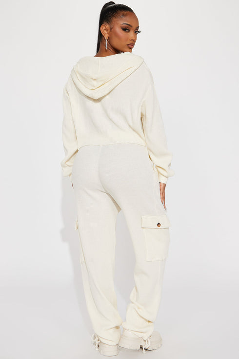 Blair Thermal Pant Set - Cream