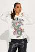 Ed Hardy Dragon Hoodie - Ivory