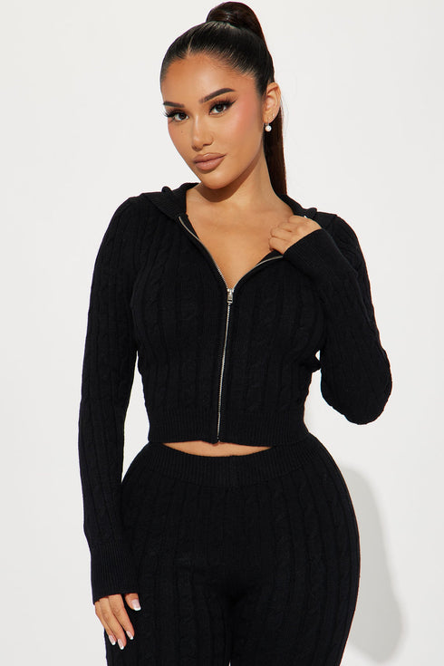 Rylee Sweater Legging Set - Black