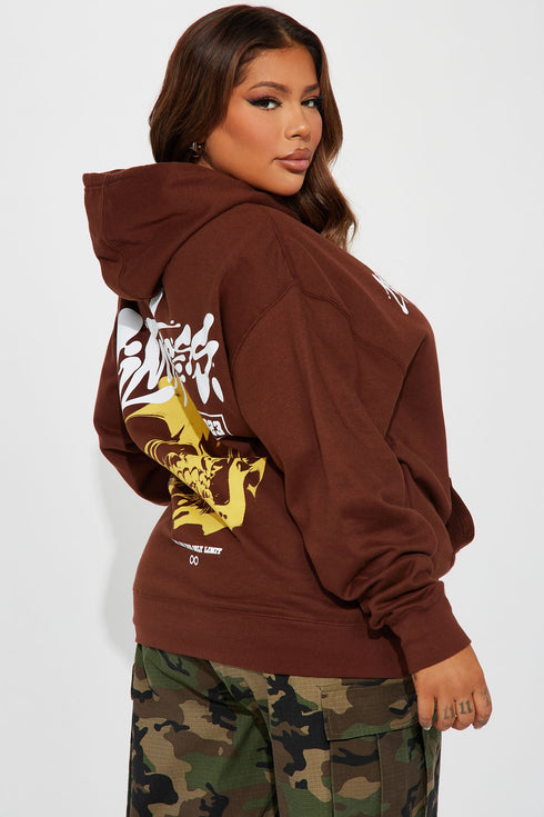 Limitless Graphic Hoodie - Brown