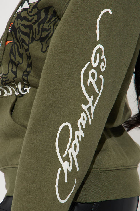 Ed Hardy Tattooing Hoodie - Olive