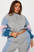 Coreen Colorblock Pant Set - Heather Grey