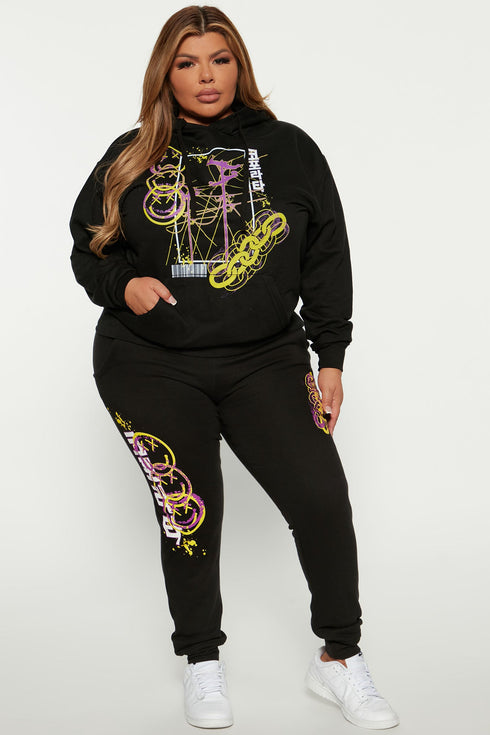 Don't Forget Smile Hoodie - Black
