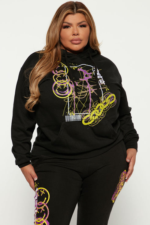 Don't Forget Smile Hoodie - Black