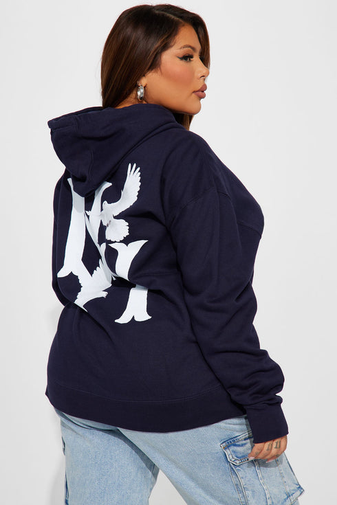 Flyest In The East Graphic Hoodie - Navy