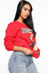 Fake Smile Sweatshirt - Red