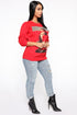 Fake Smile Sweatshirt - Red