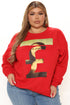 Fake Smile Sweatshirt - Red